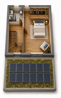 Exklusives Neubauprojekt - modernes Reihenhaus in Ennepetal - 150qm - Grundriss zusätzliche Etage (optional)