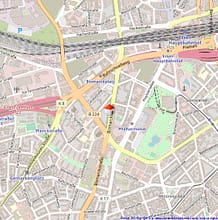 Kernsanierte Hofwohnung über 2 Ebeneren - große Terrasse, WE10 EG links // Bismarckhaus - Lageplan – 2-Zimmer-Etagenwohnung in Essen