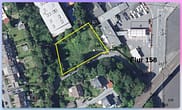 Hier entsteht Wohnen von morgen – Baugrundstück mit Baugenehmigung, 4 DHH / 8 EFH - Satellitenaufnahme Grundstück