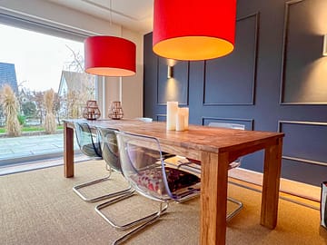 Familienglück - Bestlage in Dorsten - Esstisch mit Blick auf Terrasse