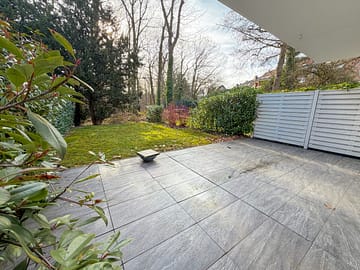 Terrassenwohnung mit Garten – Ihr Rückzugsort in Bredeney - Terrasse und Garten