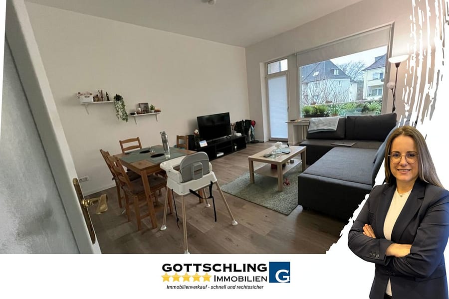 schöne Altbau Wohnung mit 3 Zimmer im Essener Süden mit großem Balkon - Titelbild