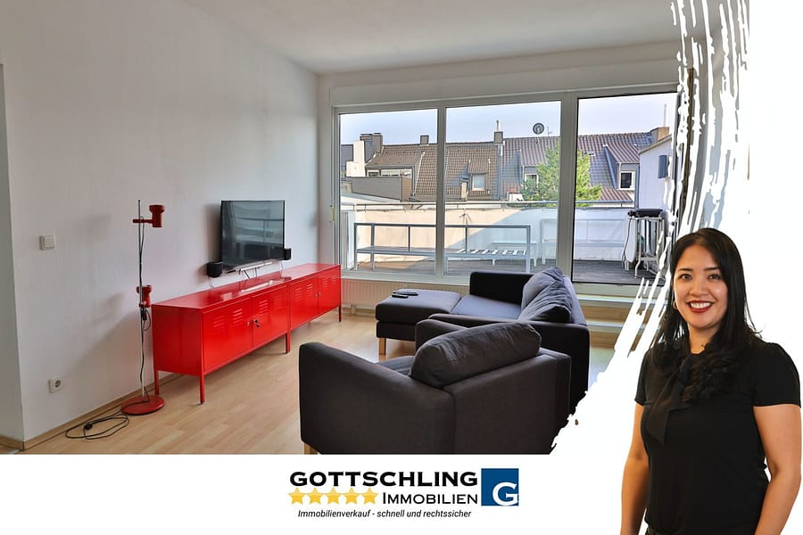 Vermietete Dachgeschoss-Wohnung mit großem Balkon - beliebte Lage in Frohnhausen - Titelbild